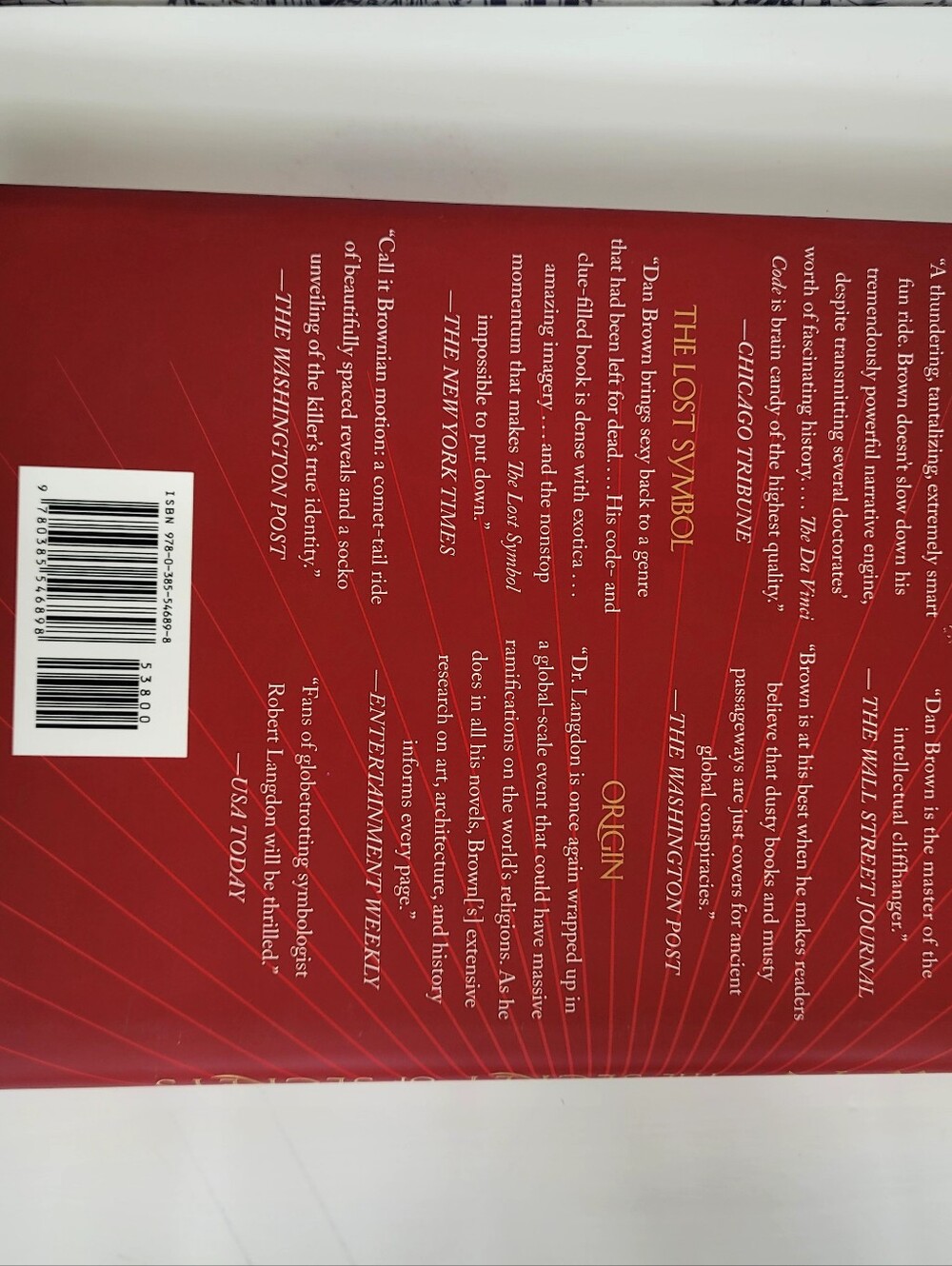 Hardcover THE SECRET OF SECRETS BY DAN BROWN BOOK - Picture 5 of 5